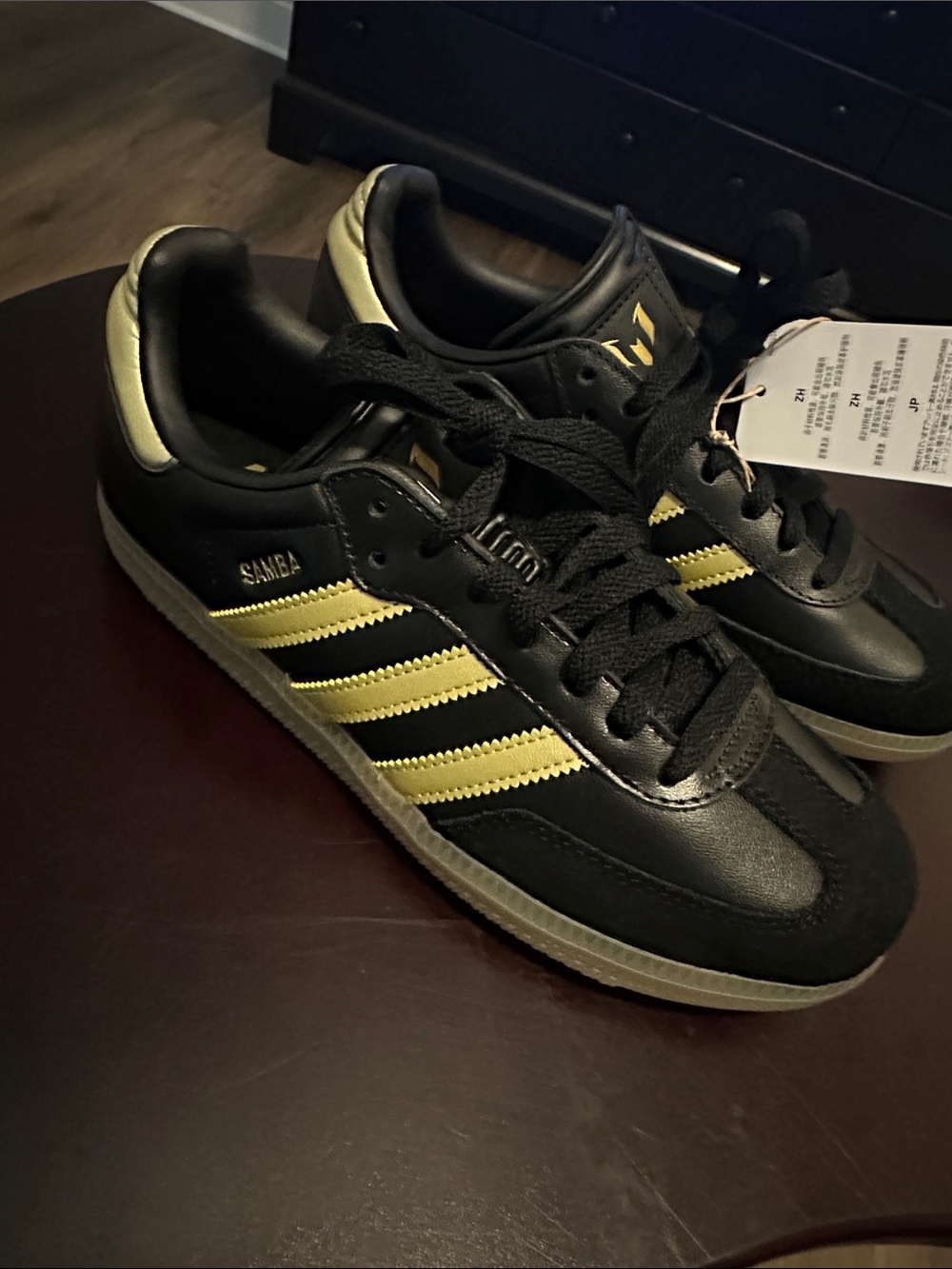 Adidas Black and Gold Samba Classic Sneakers. No original box. - Picture 6 of 16